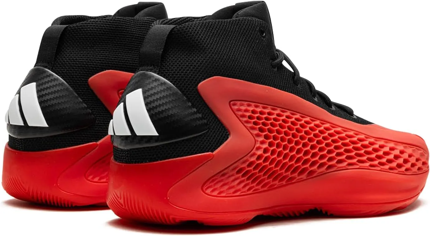 Adidas Anthony Edwards 1 Mid - Boys' Grade School (IG6611, Red/Black)