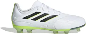 adidas Copa Pure.1 FG Junior Soccer Cleats (Cloud White/Core Black/Lucid Lemon, US Footwear Size System, Big Kid, Numeric, Medium, 5)