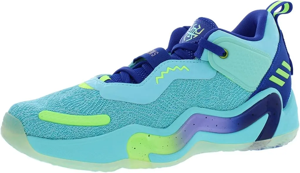 Adidas D.O.N Issue 3 GCA Unisex Shoes Size 17, Color: Pulse Aqua/Bold Blue/Bright Cyan