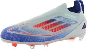 adidas F50 Pro LL FG GS Boys Shoes Size 12, Color: Cloud White/Solar Red/Lucid Blue-White