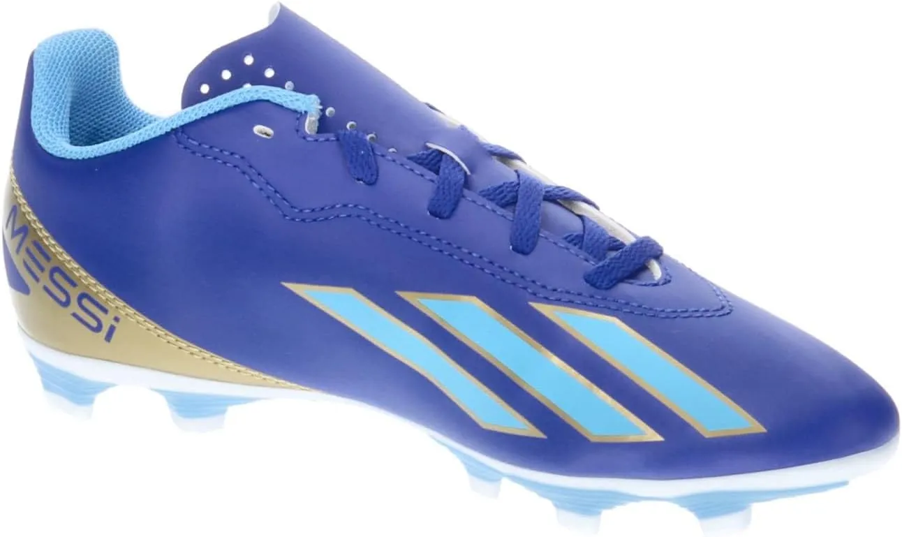 Adidas NLA42 Soccer Cleats, Junior X Crazy Fast Messi Club, FxG, Boys, Girls, 6.7 - 9.6 inches (17 - 24.5 cm)
