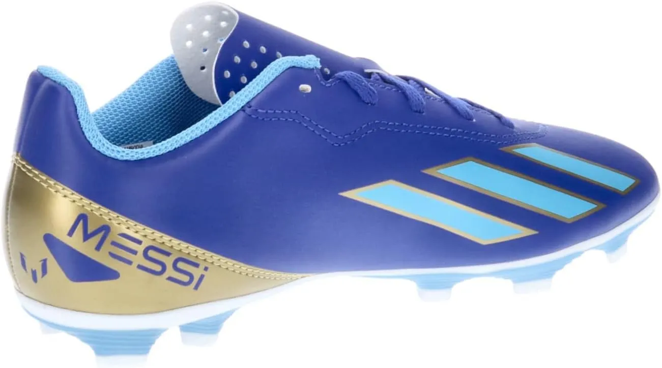 Adidas NLA42 Soccer Cleats, Junior X Crazy Fast Messi Club, FxG, Boys, Girls, 6.7 - 9.6 inches (17 - 24.5 cm)