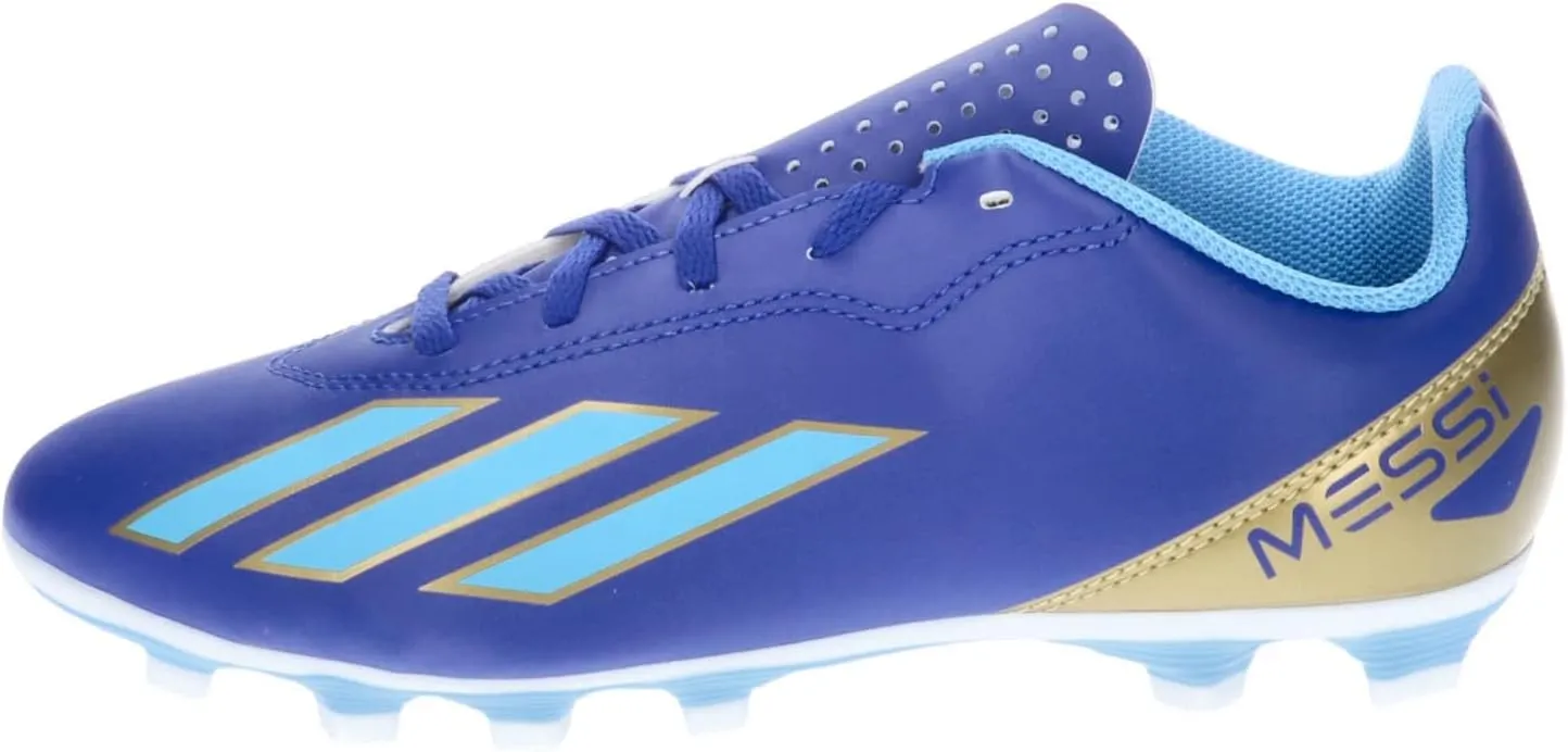Adidas NLA42 Soccer Cleats, Junior X Crazy Fast Messi Club, FxG, Boys, Girls, 6.7 - 9.6 inches (17 - 24.5 cm)