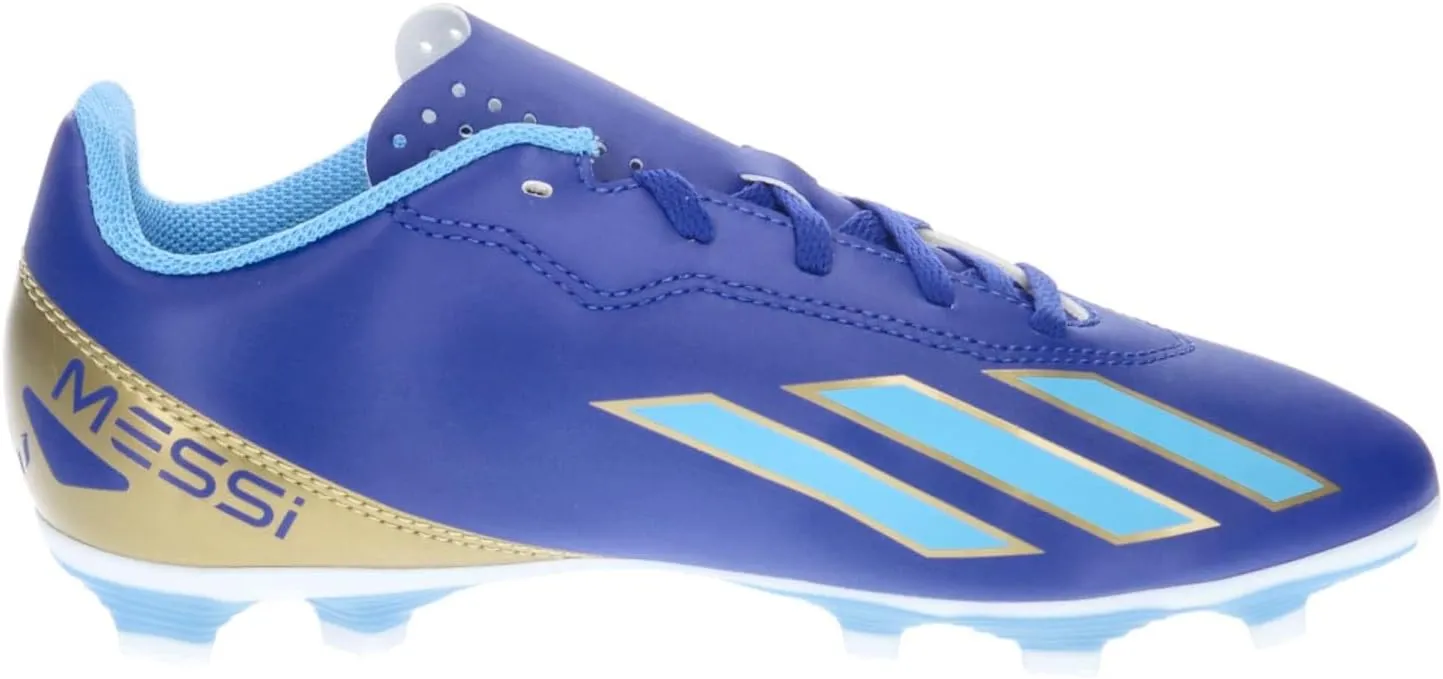 Adidas NLA42 Soccer Cleats, Junior X Crazy Fast Messi Club, FxG, Boys, Girls, 6.7 - 9.6 inches (17 - 24.5 cm)