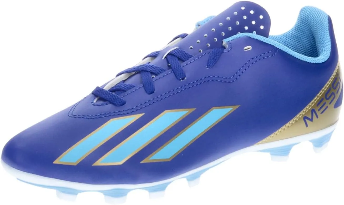 Adidas NLA42 Soccer Cleats, Junior X Crazy Fast Messi Club, FxG, Boys, Girls, 6.7 - 9.6 inches (17 - 24.5 cm)