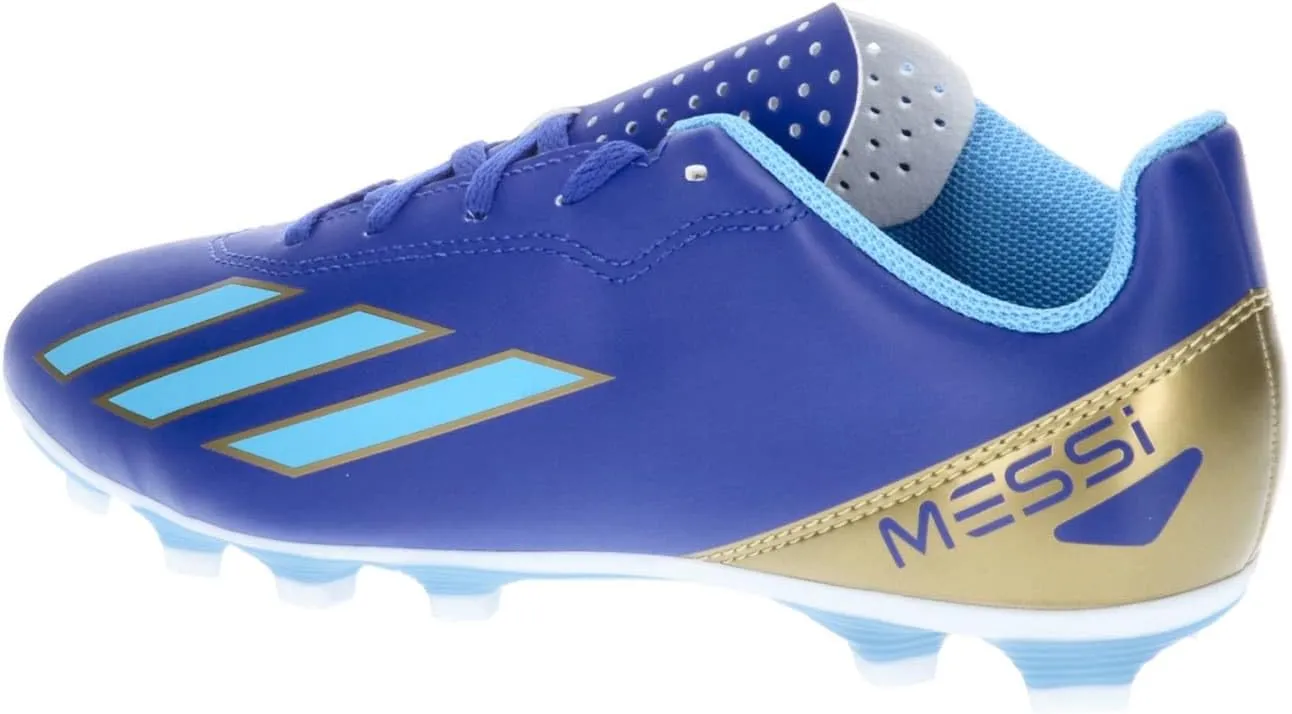 Adidas NLA42 Soccer Cleats, Junior X Crazy Fast Messi Club, FxG, Boys, Girls, 6.7 - 9.6 inches (17 - 24.5 cm)