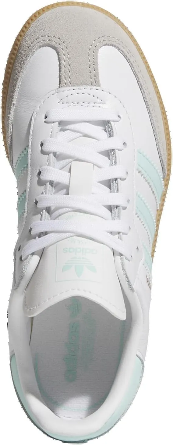 Adidas Originals Samba - Boys' Preschool (JP5485, White/Semi Flash Aqua/Gum)