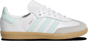 Adidas Originals Samba - Boys' Preschool (JP5485, White/Semi Flash Aqua/Gum)