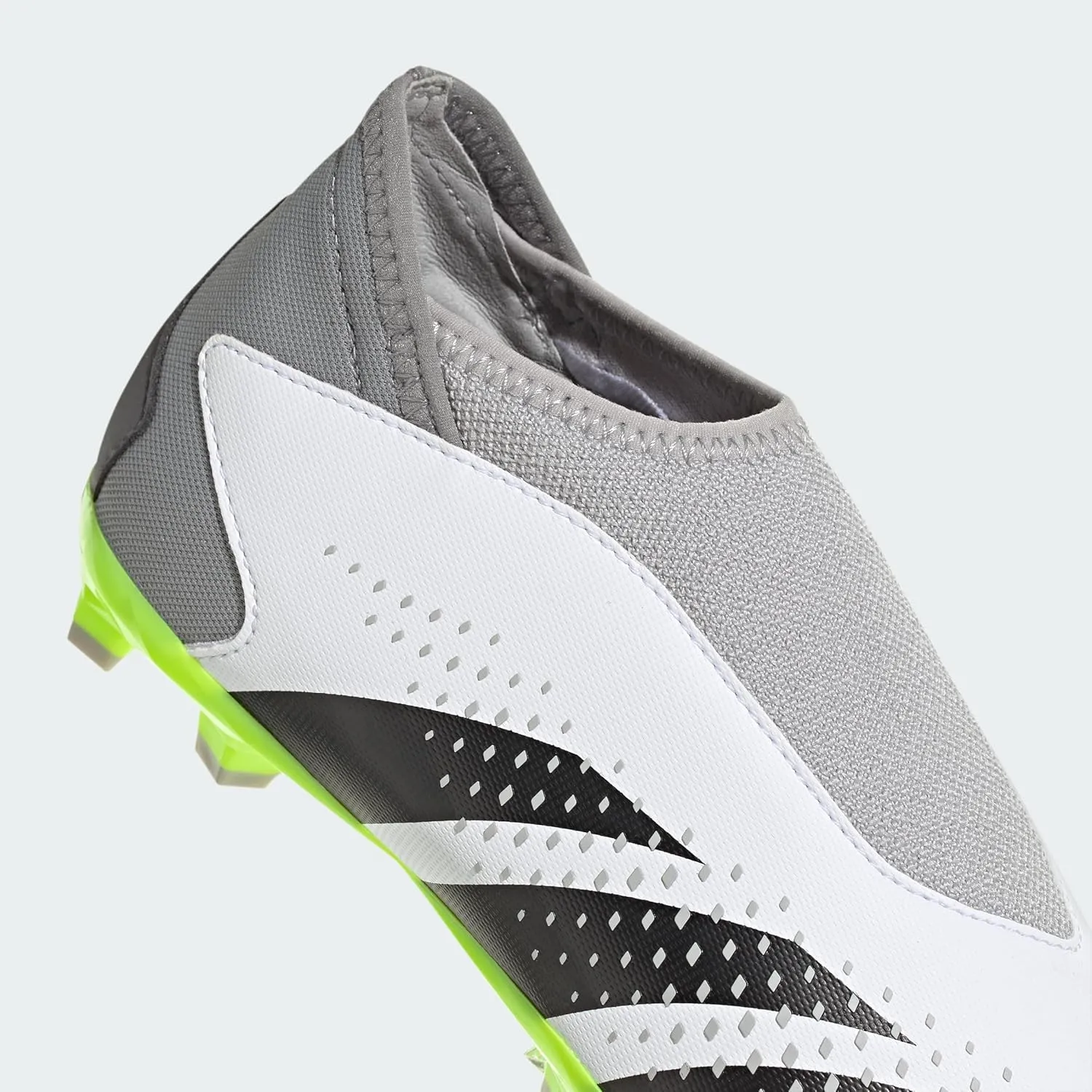 adidas Predator Accuracy.3 Laceless Firm Ground Football Shoes, FTWR White/core Black/Lucid Lemon, 10.5 UK Kids