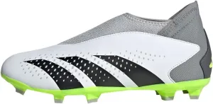 adidas Predator Accuracy.3 Laceless Firm Ground Football Shoes, FTWR White/core Black/Lucid Lemon, 10.5 UK Kids