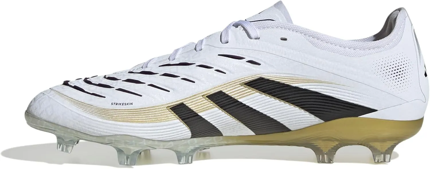 adidas Predator Pro Firm Ground Soccer Shoes - Unisex Goal Scoring Shoes with Grippy Rubber Fins for Ultimate Ball Control
