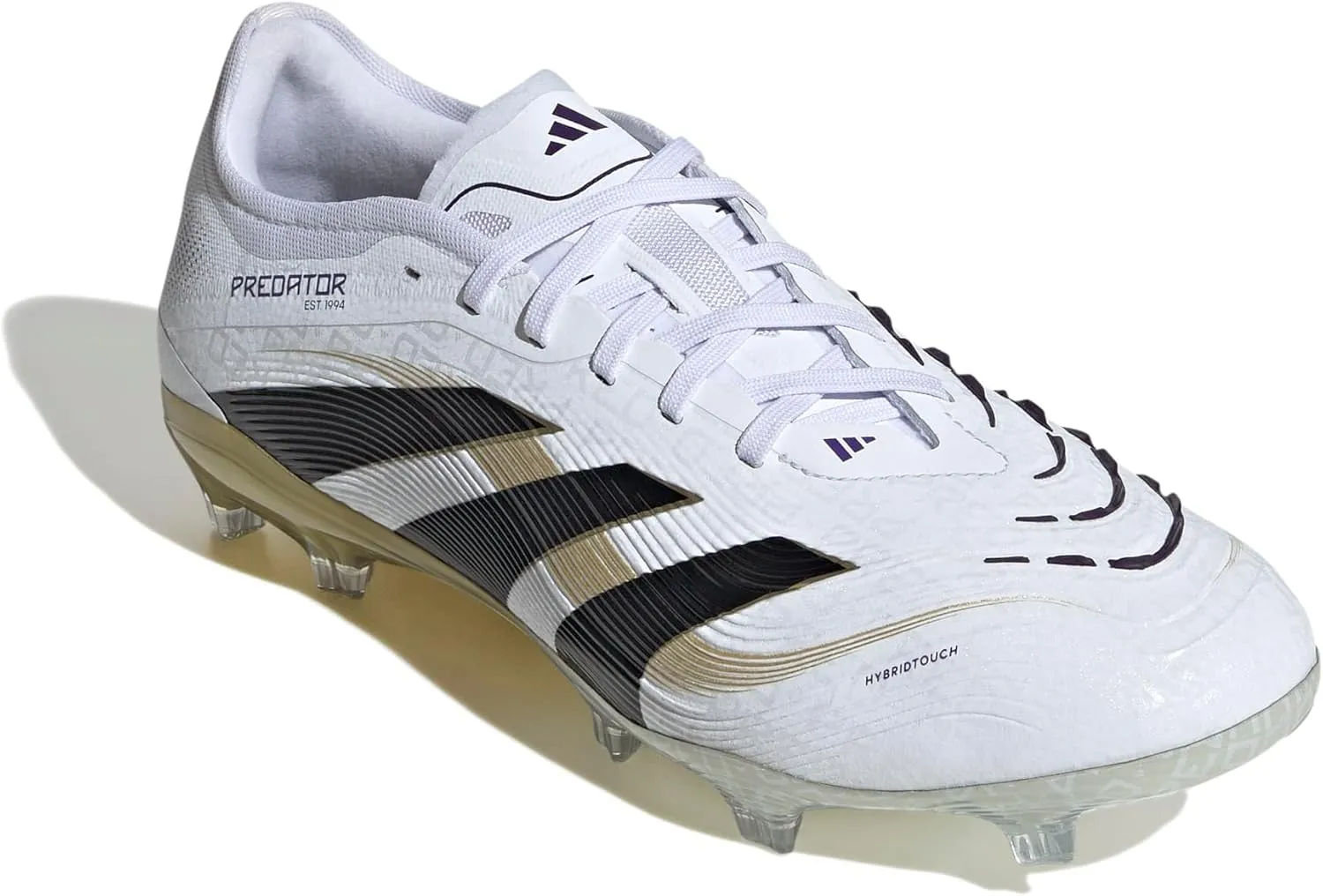 adidas Predator Pro Firm Ground Soccer Shoes - Unisex Goal Scoring Shoes with Grippy Rubber Fins for Ultimate Ball Control