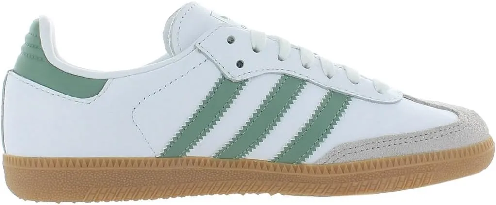 adidas Unisex-Child Ftwwht/Silgrn/Gum3 Samba OG J FTWR whiteCore Black/GUM5 6.5 US