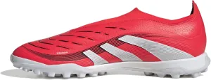 adidas Unisex Predator League Laceless Turf Football Boots Football Boots, Lucid Red Cloud White Core Black, 10