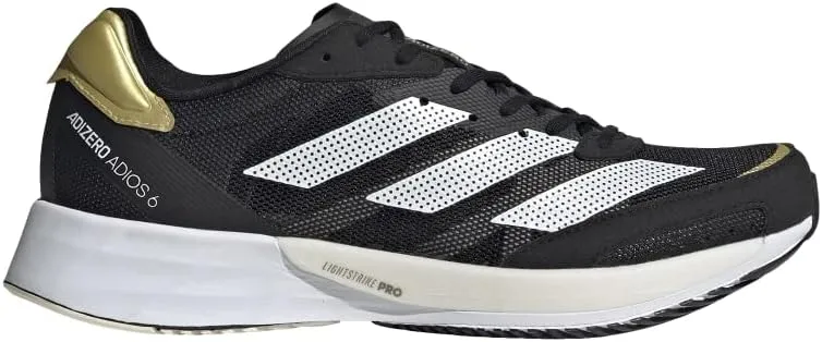 adidas Womens Adizero Adios 6 Running Shoes, Halo Mint/Sonic Ink/Signal Green