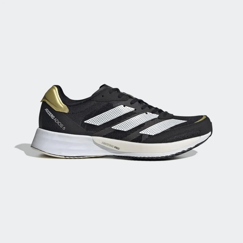 adidas Womens Adizero Adios 6 Running Shoes, Halo Mint/Sonic Ink/Signal Green