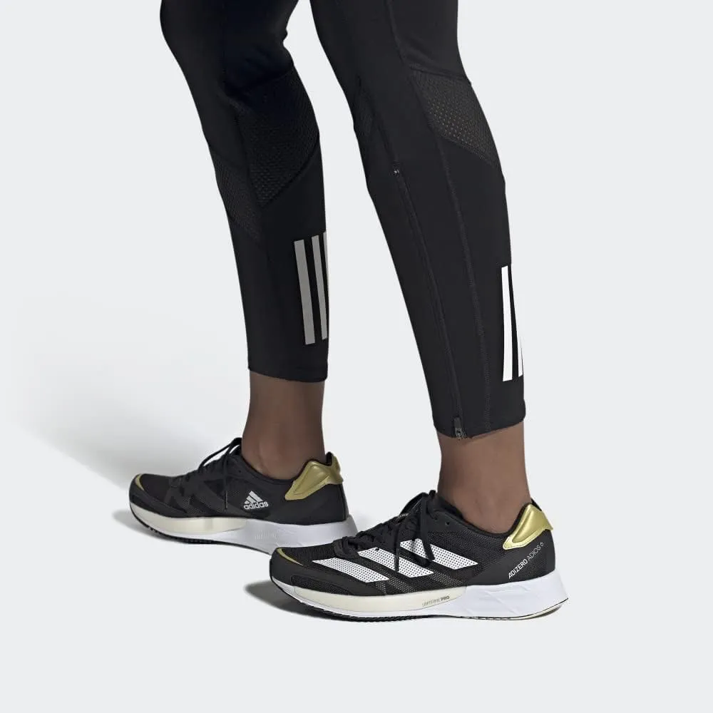 adidas Womens Adizero Adios 6 Running Shoes, Halo Mint/Sonic Ink/Signal Green