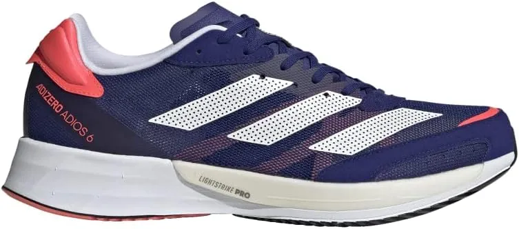adidas Womens Adizero Adios 6 Running Shoes, Halo Mint/Sonic Ink/Signal Green