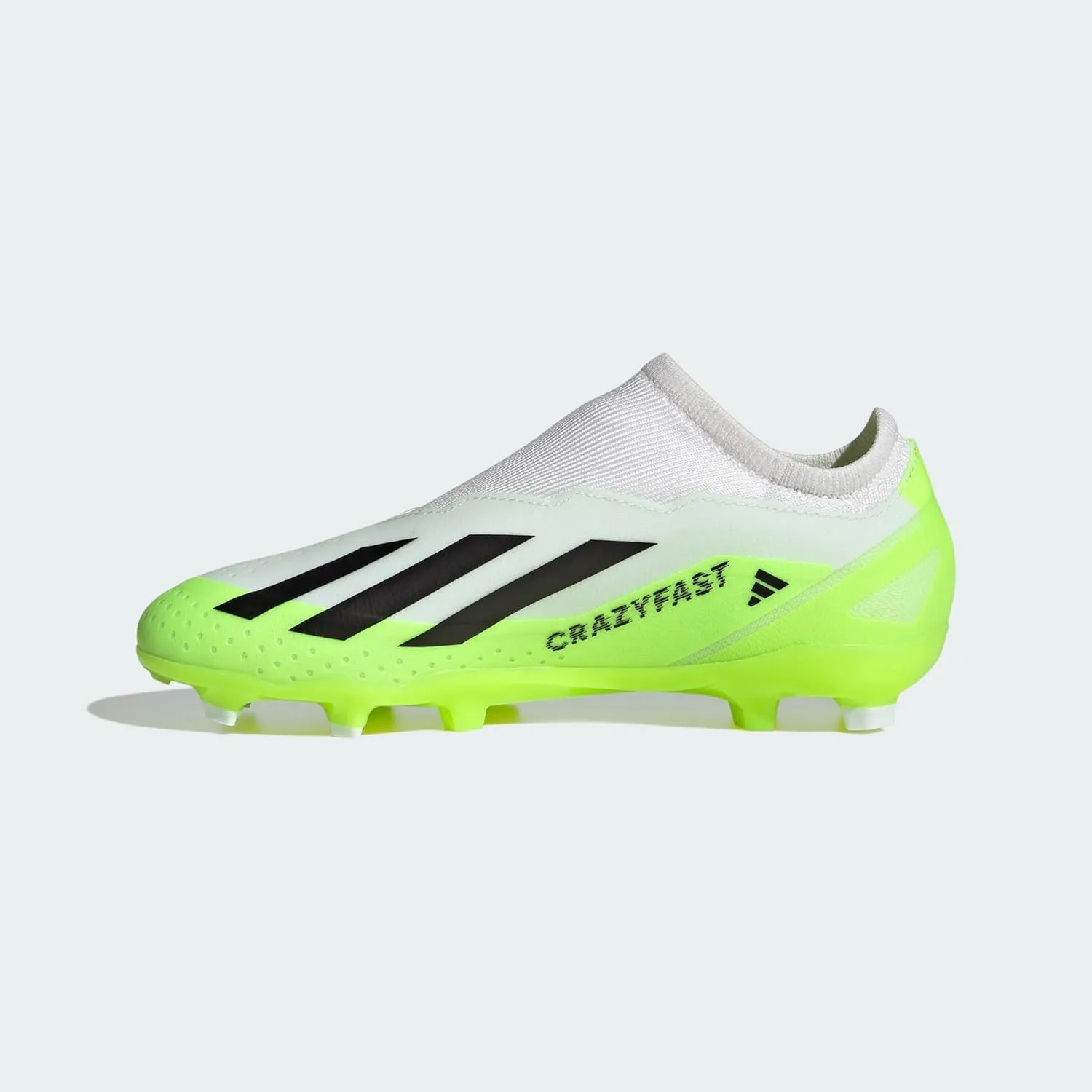 adidas X Crazyfast.3 Laceless Firm Ground Unisex Child Football Boots (Firm Ground)
