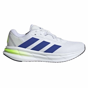 ADIDAS MEN'S GALAXY 7 WHITE/BLUE/LEMON RUNNING SHOES