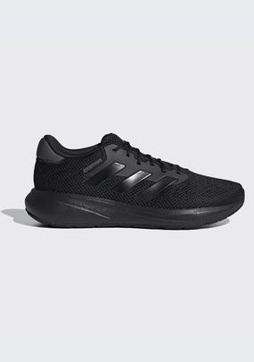 ADIDAS MEN'S RESPONSE RUN TRIPLE BLACK RUNNING SHOES