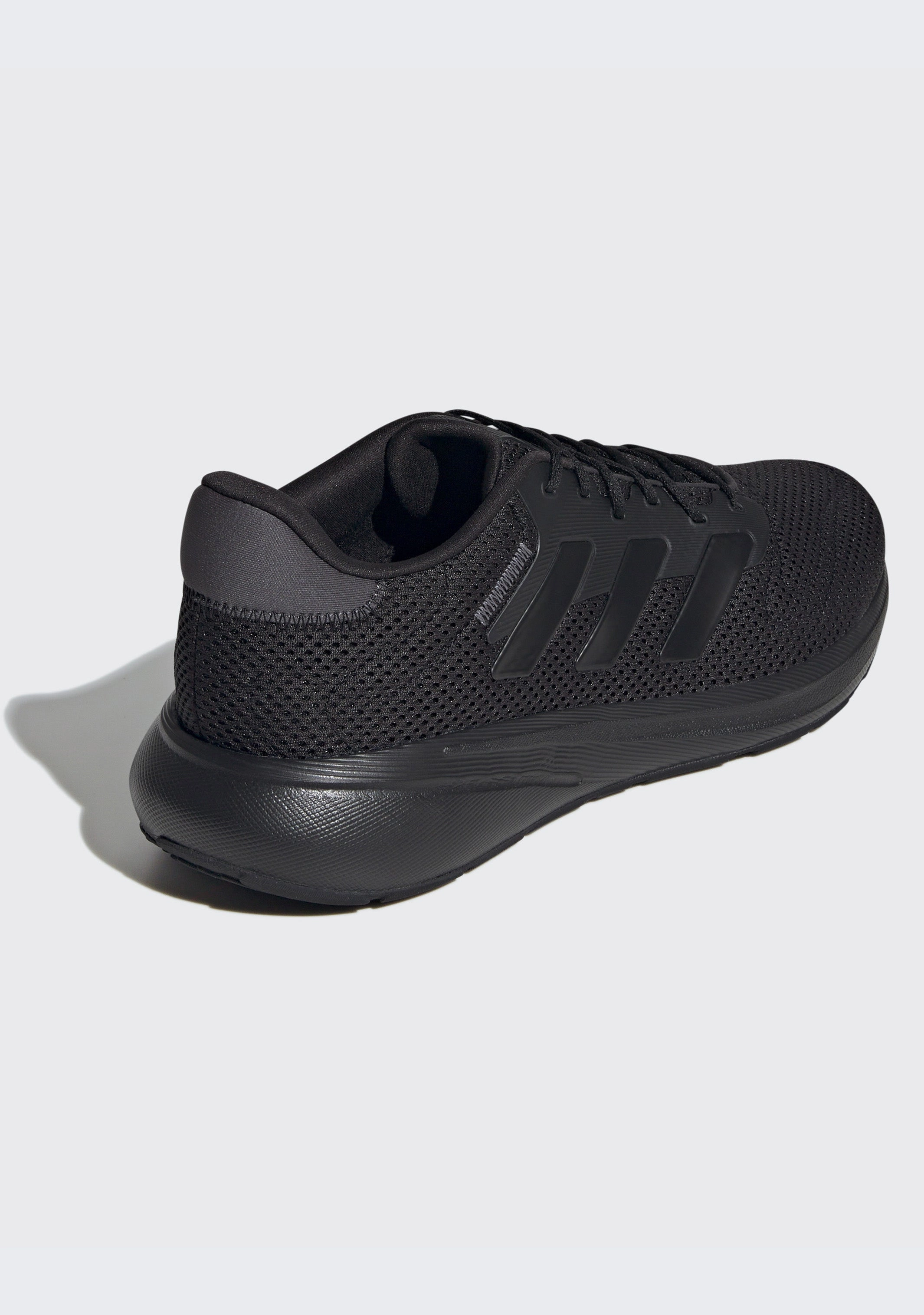 ADIDAS MEN'S RESPONSE RUN TRIPLE BLACK RUNNING SHOES