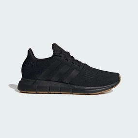 ADIDAS MEN'S SWIFT RUN BLACK/GUM RUNNING SHOES