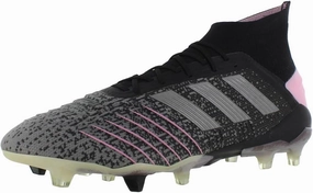 adidas Predator 19.1 Firm Ground Cleat- Women's Soccer Core Black/Silver Metallic/Multi Solid Grey