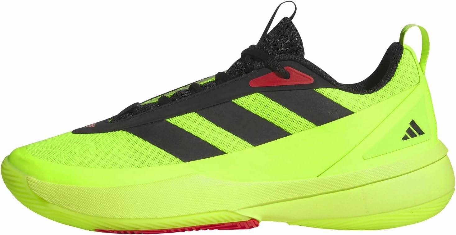 adidas Unisex Front Court Shoes - Low (No Football), Lucid Lemon Core Black Pure Ruby, 10
