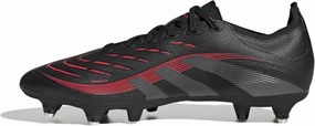 adidas Unisex Predator League Soft Ground Football Boots Football Boots, Core Black Grey Four Lucid Red, 10