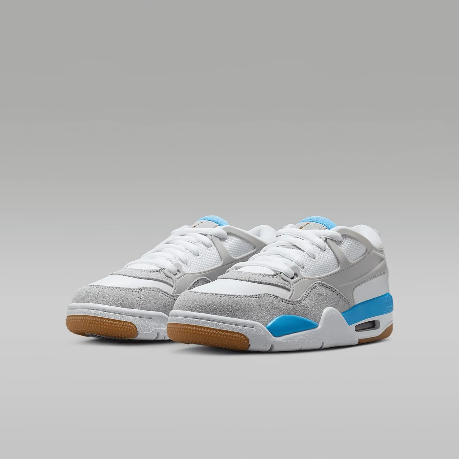 Air Jordan 4 RM Big Kids' Shoes (FQ7938-104, White/White/Neutral Grey)
