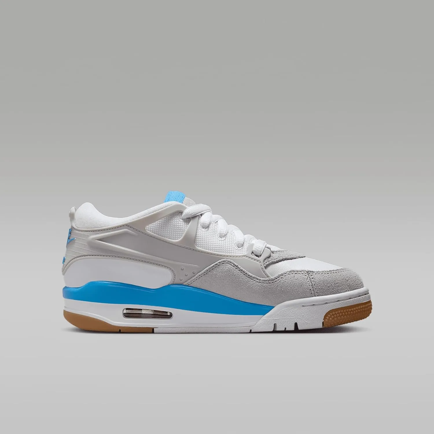 Air Jordan 4 RM Big Kids' Shoes (FQ7938-104, White/White/Neutral Grey)