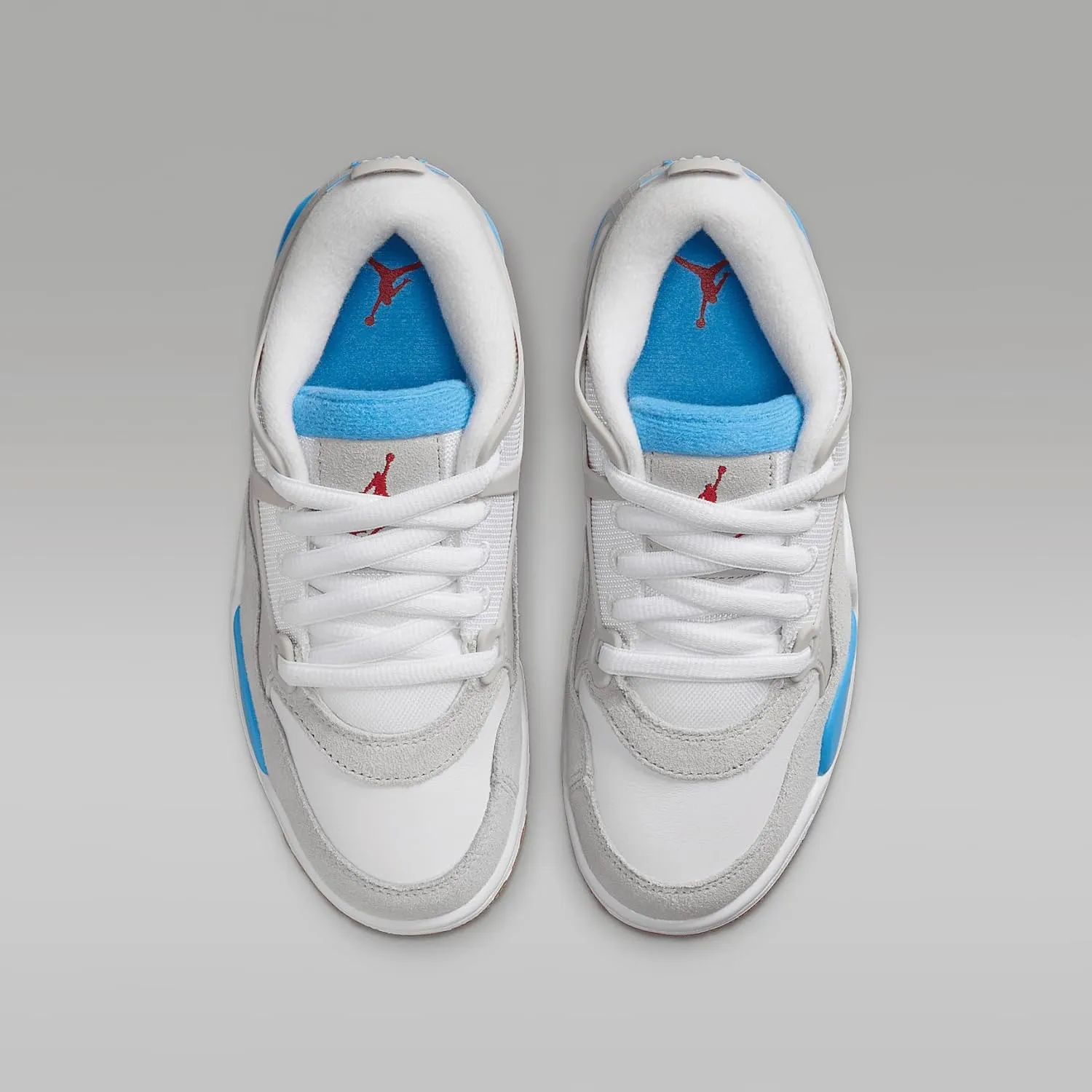 Air Jordan 4 RM Big Kids' Shoes (FQ7938-104, White/White/Neutral Grey)