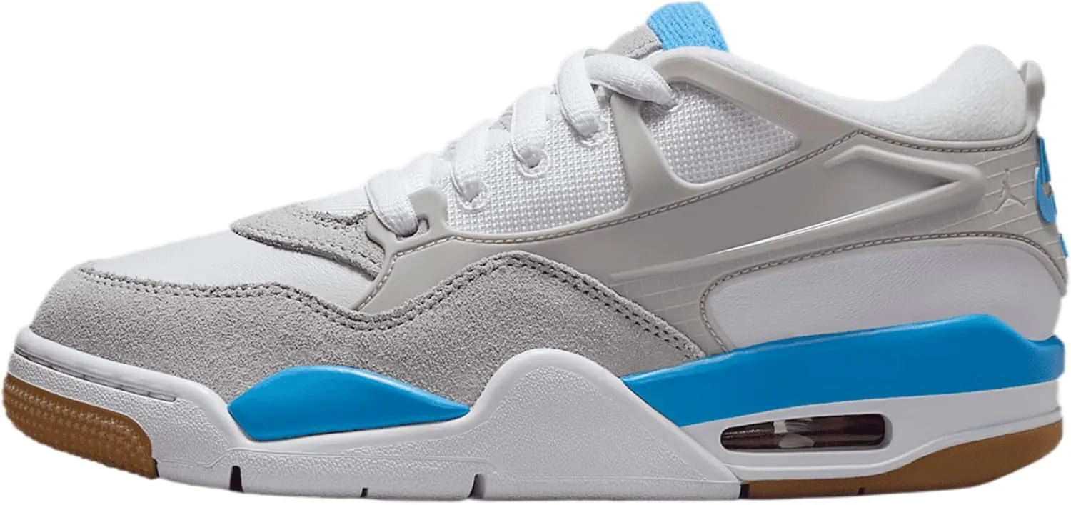 Air Jordan 4 RM Big Kids' Shoes (FQ7938-104, White/White/Neutral Grey)