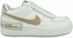 Air Force 1 Shadow Sail Hemp Womens Lifestyle Shoes (Sail/Fossil/Light Bone) (CI0919-116, Beige)