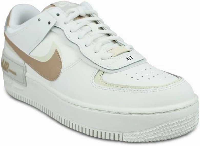 Air Force 1 Shadow Sail Hemp Womens Lifestyle Shoes (Sail/Fossil/Light Bone) (CI0919-116, Beige)