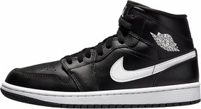 Air Jordan 1 Mid Women's Shoes (DV0991-001, Black/Black/White) Size 11
