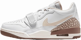 Air Jordan Legacy 312 Low Women's Shoes (FQ7827-100, White/Archaeo Brown/Sail/Legend Light Brown) Size 9
