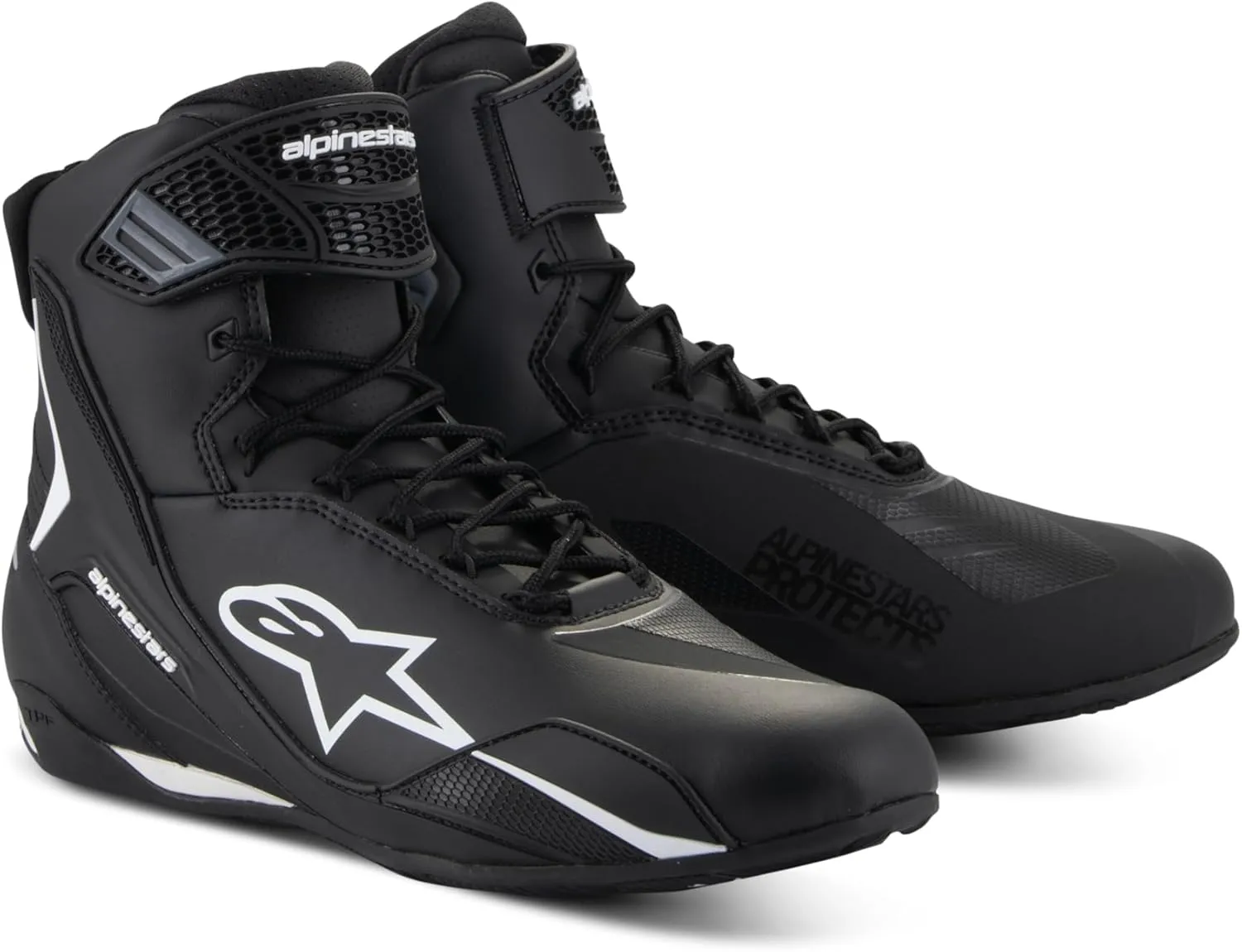 Alpinestars Faster-4 Motorcycle Shoes, Lightweight & Breathable, Seamless Knitted Construction & Advanced Protection