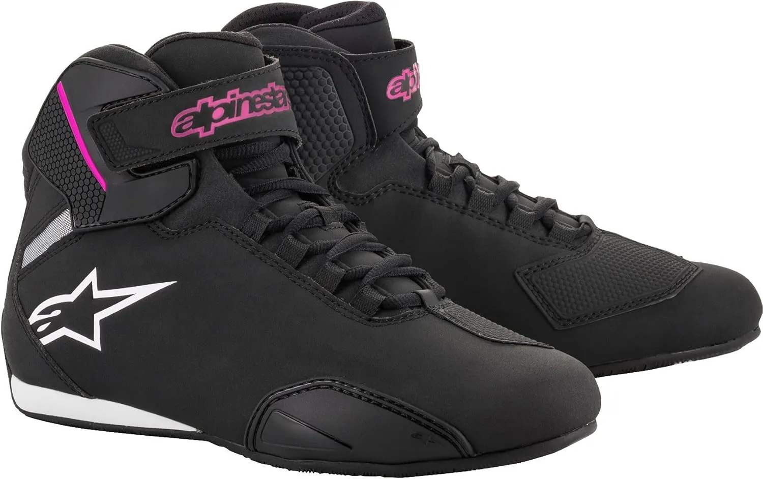 Alpinestars Women's Sektor Shoes (7) (BLACK/FUCHSIA)