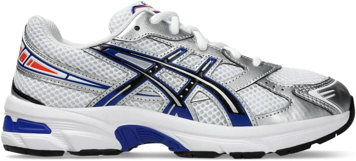 ASICS Kid's GEL-1130 Grade School Sportstyle Shoes, 7, White/Prussian Blue