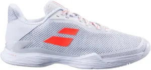 Babolat Women's Jet Tere All Court Shoe (White/Living Coral) (6)
