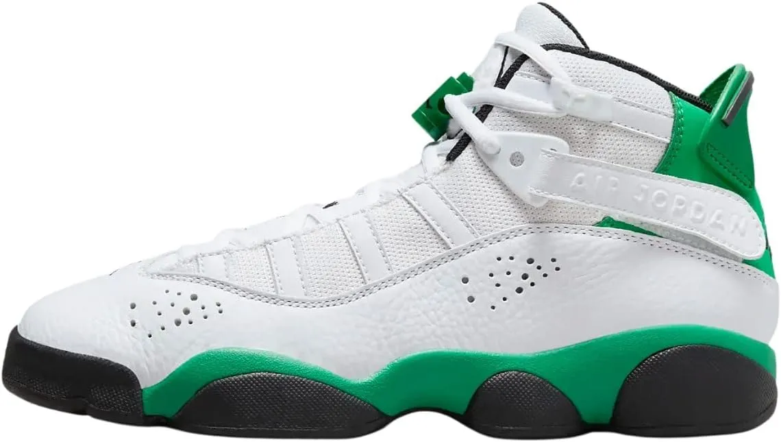 Big Kid's Jordan 6 Rings White/Mystic Hibiscus (323419 116)