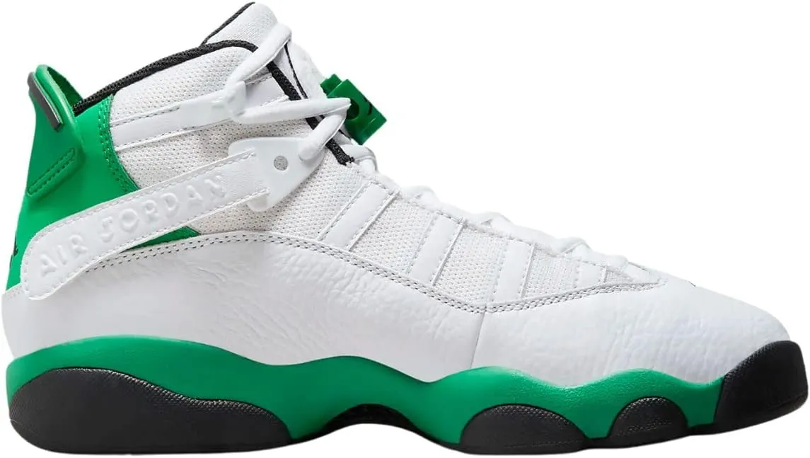 Big Kid's Jordan 6 Rings White/Mystic Hibiscus (323419 116)
