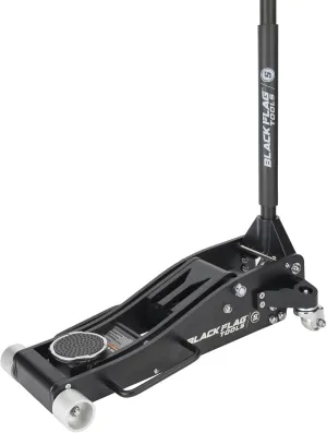 Black Flag Intimidator 3-Ton Aluminum Floor Jack, 6,000 lb Capacity, Dual Piston Quick Lift Pump, 3.8" Low Profile, 19.6" Max Height, Lightweight Jack for Trucks and Muscle Cars