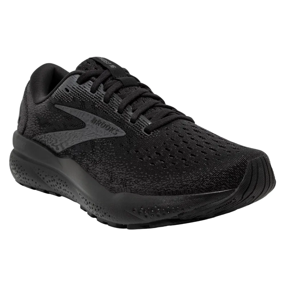 Brooks Ghost 16 Black/Black/Ebony Running Shoe (Men's)