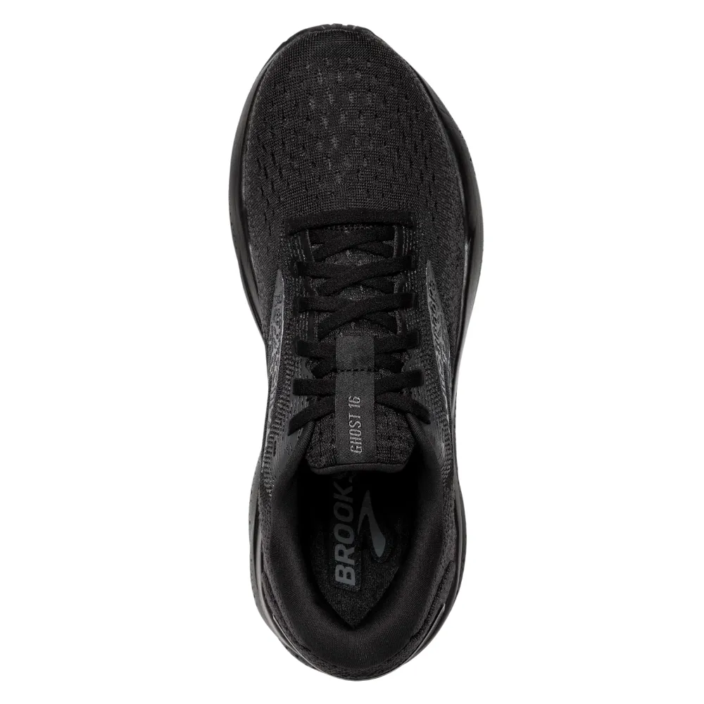 Brooks Ghost 16 Black/Black/Ebony Running Shoe (Men's)