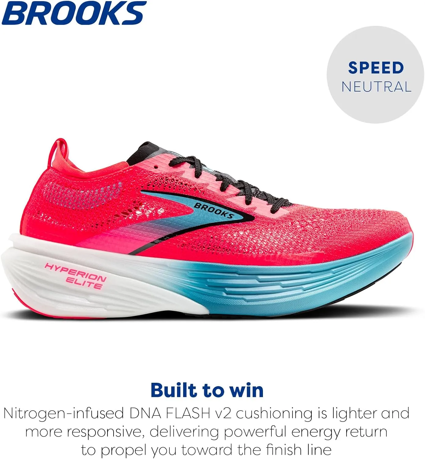 Brooks Unisex Hyperion Elite 4 Neutral Running Shoe for Men & Women