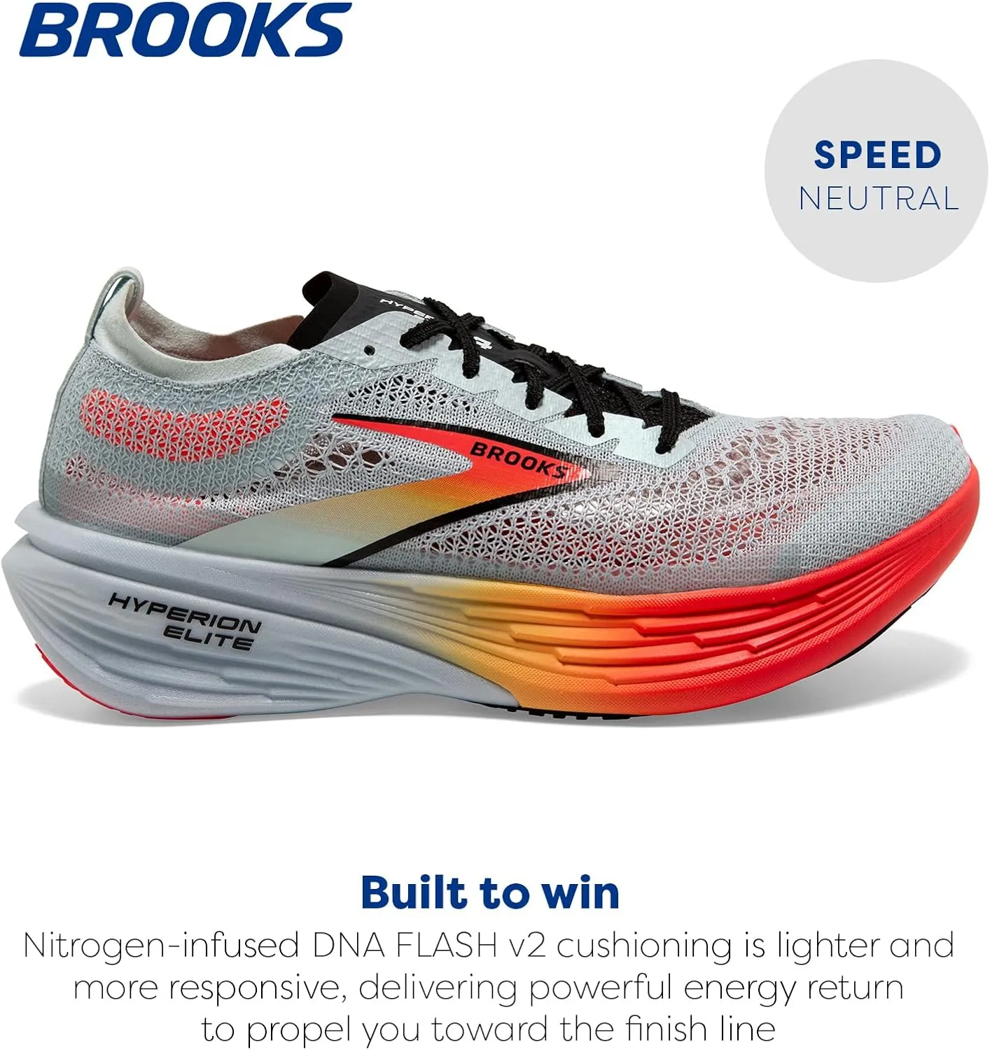 Brooks Unisex Hyperion Elite 4 Neutral Running Shoe for Men & Women