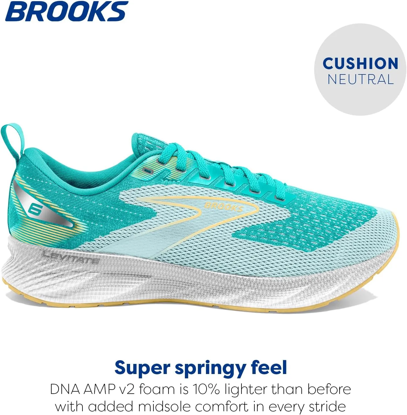Brooks Womens Levitate 6 Neutral Running Shoe